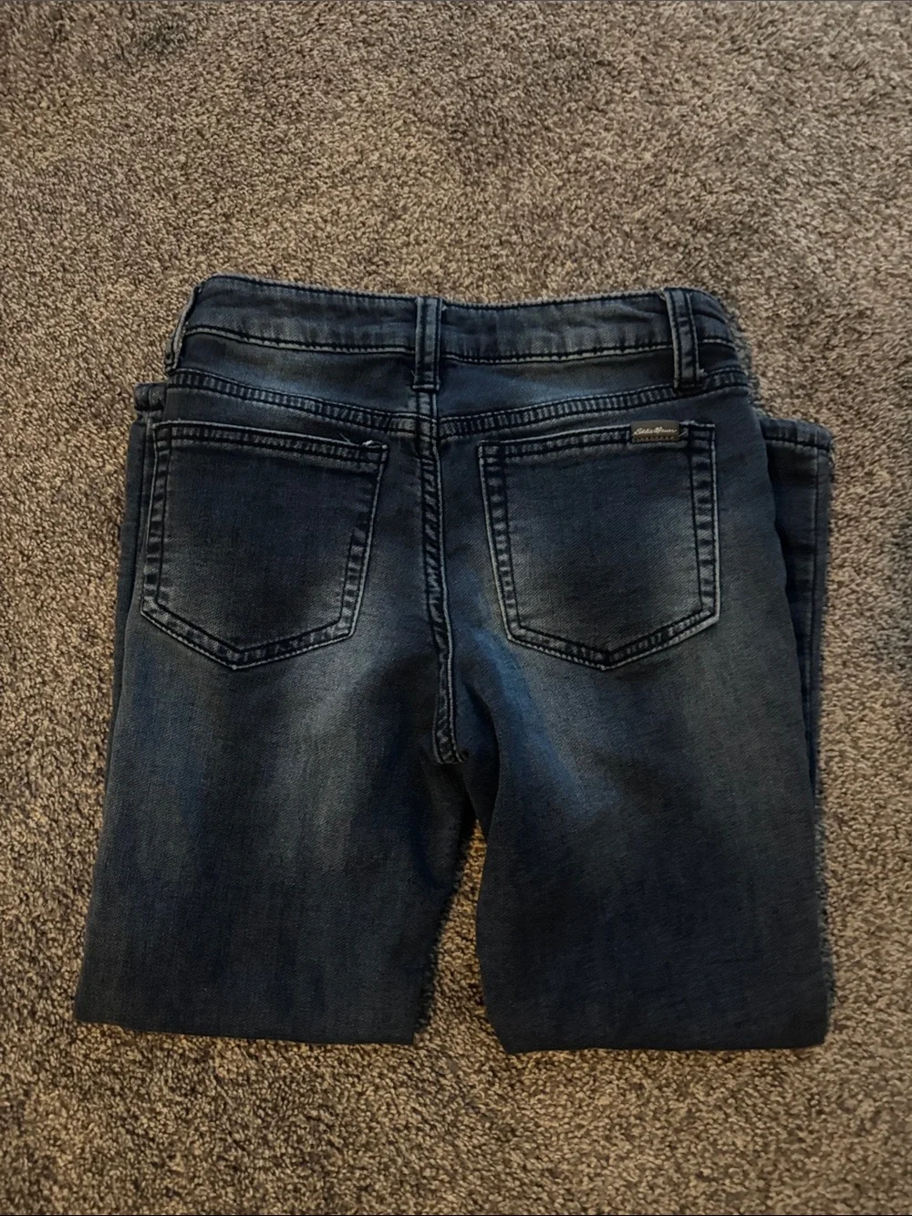 Eddie Bauer Boys Dark Blue Straight Leg Jeans